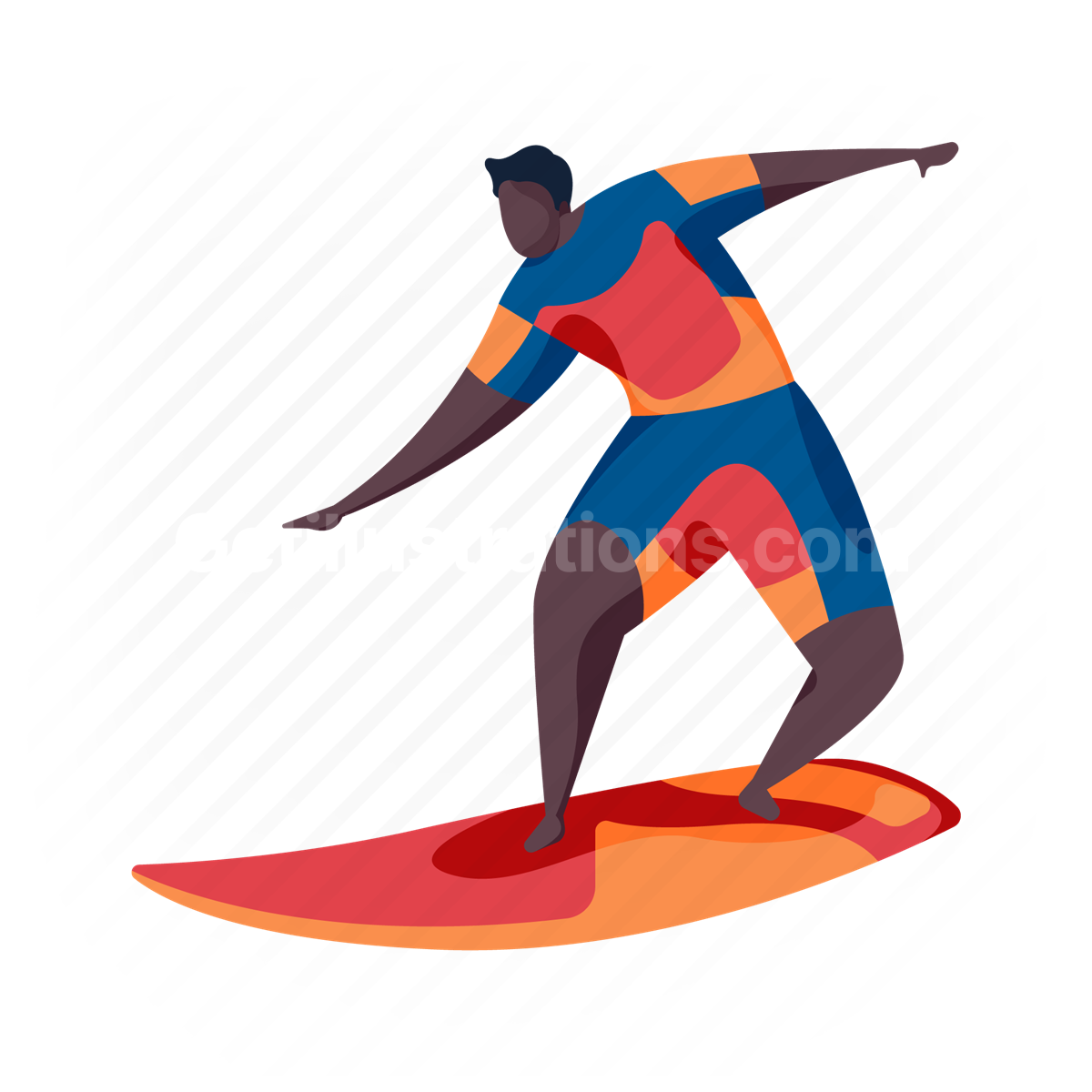 surfer, man, surfing, surfboard, sport